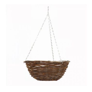 Smart Garden Rattan Hanging Basket – 14in