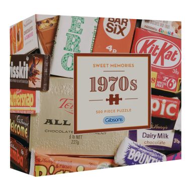 Gibsons Sweet Memories of the 1970s Jigsaw Puzzle - 500 Piece