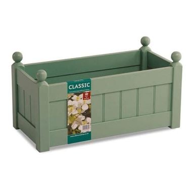AFK Classic Wooden Trough, Sage - 26in