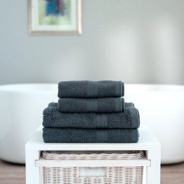 Kingston 4 Piece Towel Bale - Dark Grey
