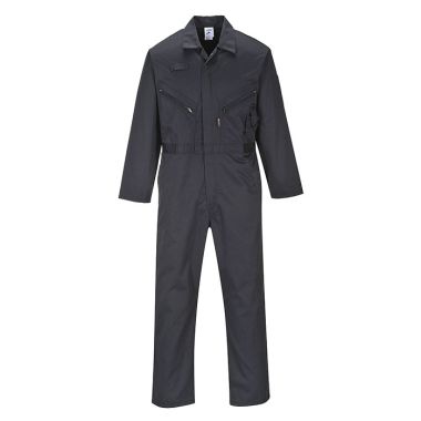 Portwest Liverpool Zip Coverall – Tall, Black 