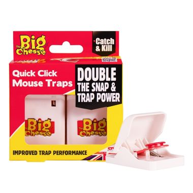 The Big Cheese Quick Click Mouse Trap - 2 Pack