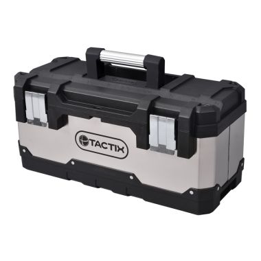 Tactix Stainless Steel Tool Box - 20in