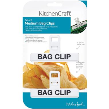 KitchenCraft Plastic Bag Clip - Medium
