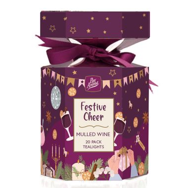 Pan Aroma Festive Cheer Scented Cracker Tealights - 20 Pack