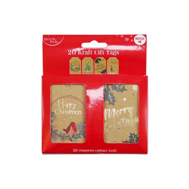 Traditional Kraft Gift Tags - 20 Pack