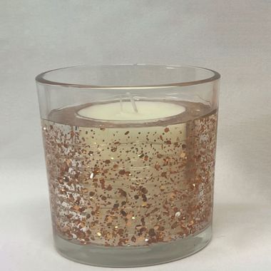 Baltus Candles LED Sparkle Scented Candle, Rosewood & Pathcouli - 400g