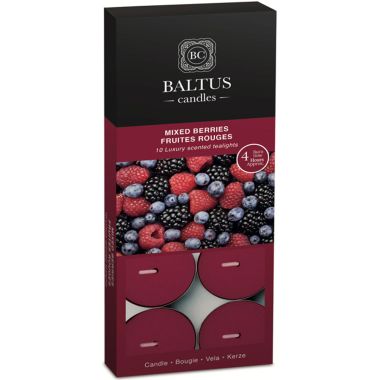 Baltus Candles Pack of 10 Scented Tealights - Mixed Berries