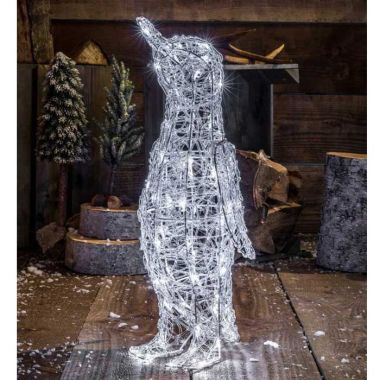 NOMA 60cm Standing Penguin LED Light Figure – White