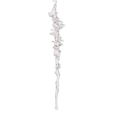 Clear Plastic Icicle Hanging Decoration - 25cm