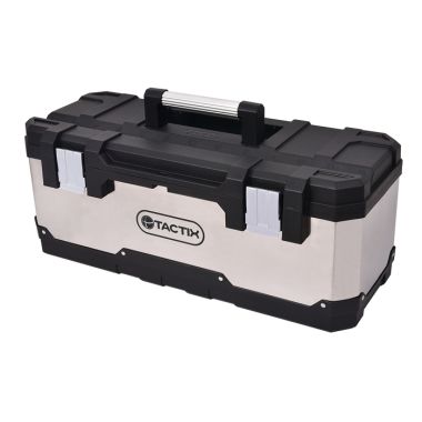 Tactix Stainless Steel Tool Box - 26in