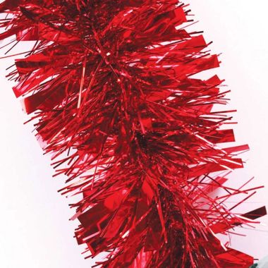 Chunky Red Christmas Tinsel - 2m