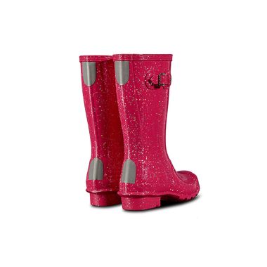 Hunter Children's Original Big Kids Glitter Wellington Boots – Thrift Pink