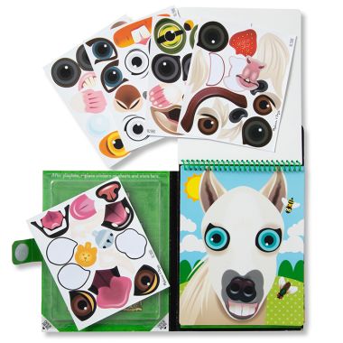 Melissa & Doug Make A Face Reusable Sticker Pad – Pets