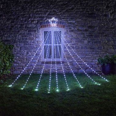 Shooting Star Cascading LED Lights, Cool White - 3m