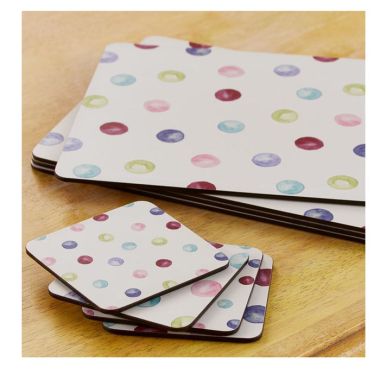 Cooksmart Placemats, Pack of 4 – Spotty Dotty