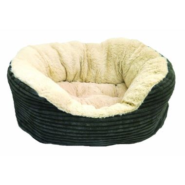 Rosewood 40 Winks Jumbo Cord Dog Bed, Grey - Large