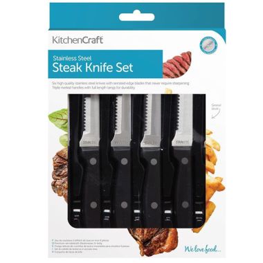 Kitchencraft Steak Knife Set 6 Piece