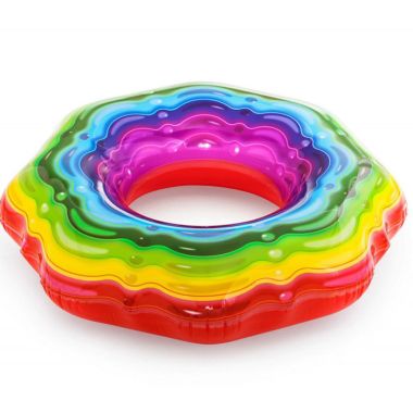 Bestway Inflatable Rainbow Ribbon Swimming Ring - 96cm
