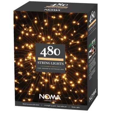 NOMA 480 Multi-Function LED String Lights, Antique White – 35.92m