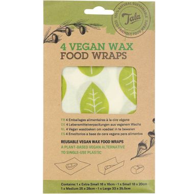 Tala Vegan Wax Food Wrap – Pack of 4