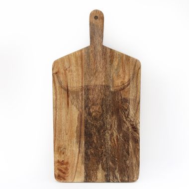 Wooden Highland Cow Chopping Board - 50cm