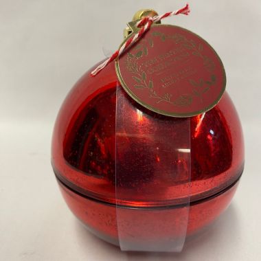 Baltus Candles Novelty Red Bauble Candle, Winter Spice - 400g