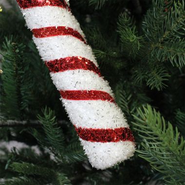 Red & White Foam Candy Cane Decoration - 52cm