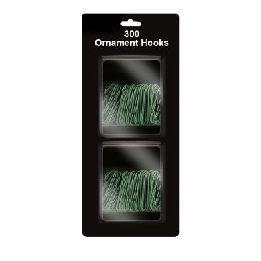 300 Green Ornament Hooks