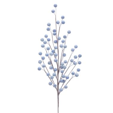 Frosted Blue Berry Spray - 56cm