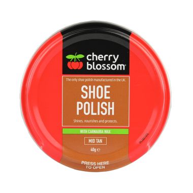 Cherry Blossom Premium Shoe Polish, 50ml - Mid Tan