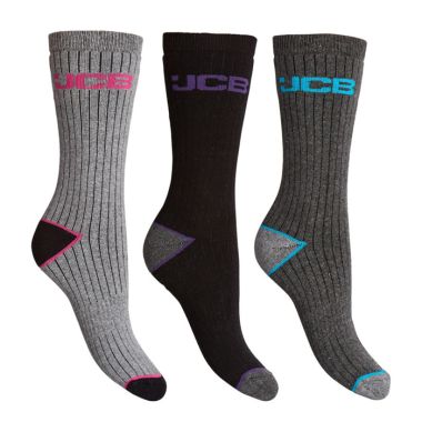 JCB Grey Outdoor Socks - Pack of 3
