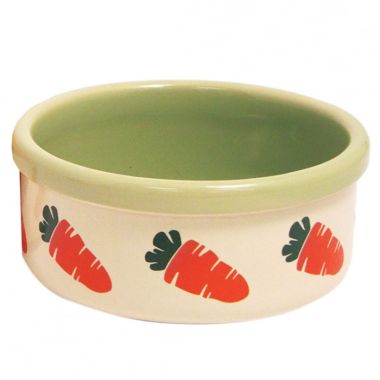 Rosewood Ceramic Pet Food Bowl - Carrot