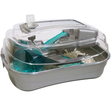 Rosewood Abode Mouse and Dwarf Hamster Cage - Silver