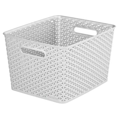 Curver My Style Large Rectangle Basket - 18 Litre, Grey