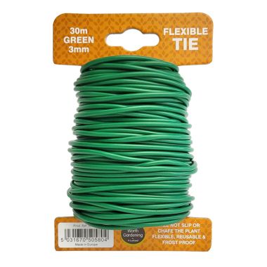 Garland 30m Flexible Tie Green 3mm