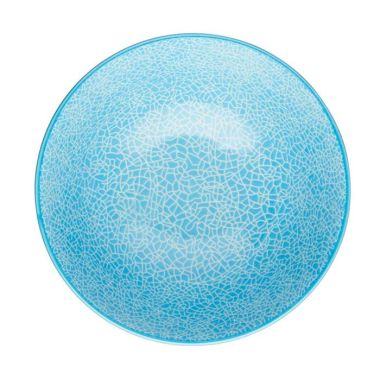 KitchenCraft Glazed Ceramic Bowl - Blue and Red Mosaic