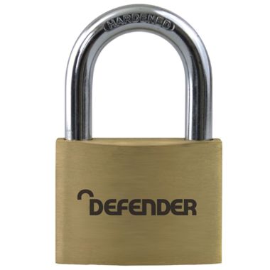 Squire DFBP5 Defender Brass Long-Shackle Padlock - 50mm