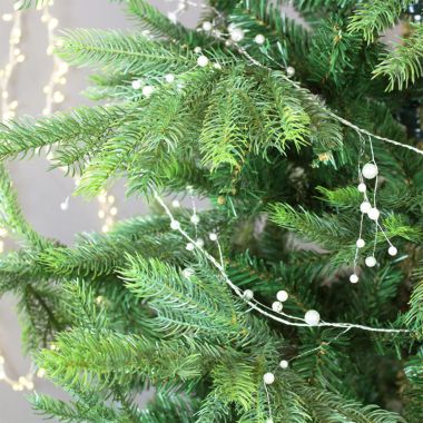 Pearl Wired Christmas Garland - 1.15m