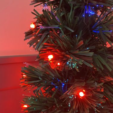 4ft Premier Slim LED Colour Changing Fibre Optic Artificial Christmas Tree