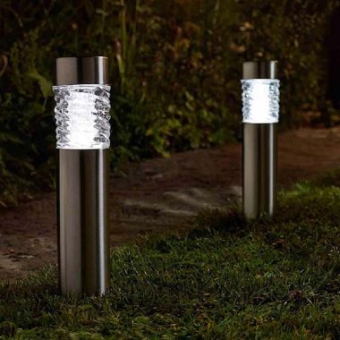 Smart Solar Stella Stainless Steel Stake Lights - Pack of 4