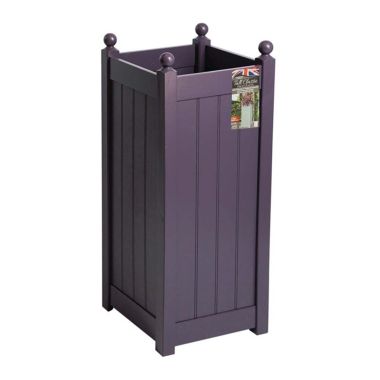 AFK Classic Tall Wooden Planter, Lavender - 15in
