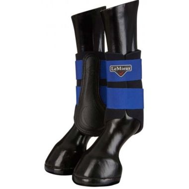 LeMieux Grafter Brushing Boots, Set of 2 - Benetton Blue