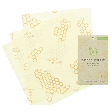 Bee's Wrap Reusable Food Wraps - Pack of 3, Medium