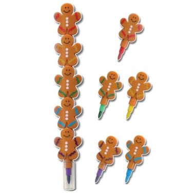 Interconnecting Gingerbread Crayon - 5 Colours