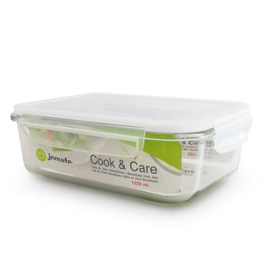 Cook & Care Rectangle Glass Food Storage Container, 1520ml