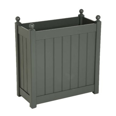 AFK Classic Tall Wooden Trough, Charcoal - 26in