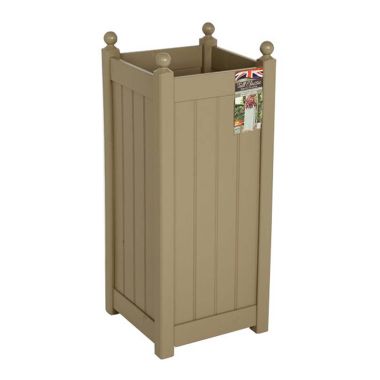 AFK Classic Tall Wooden Planter, Nutmeg - 15in