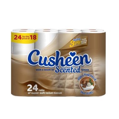 Cusheen 3 Ply Super Soft Toilet Roll – 24 Pack