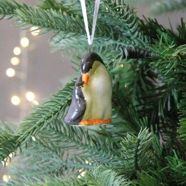 Penguin and Baby Christmas Decoration - 5cm
